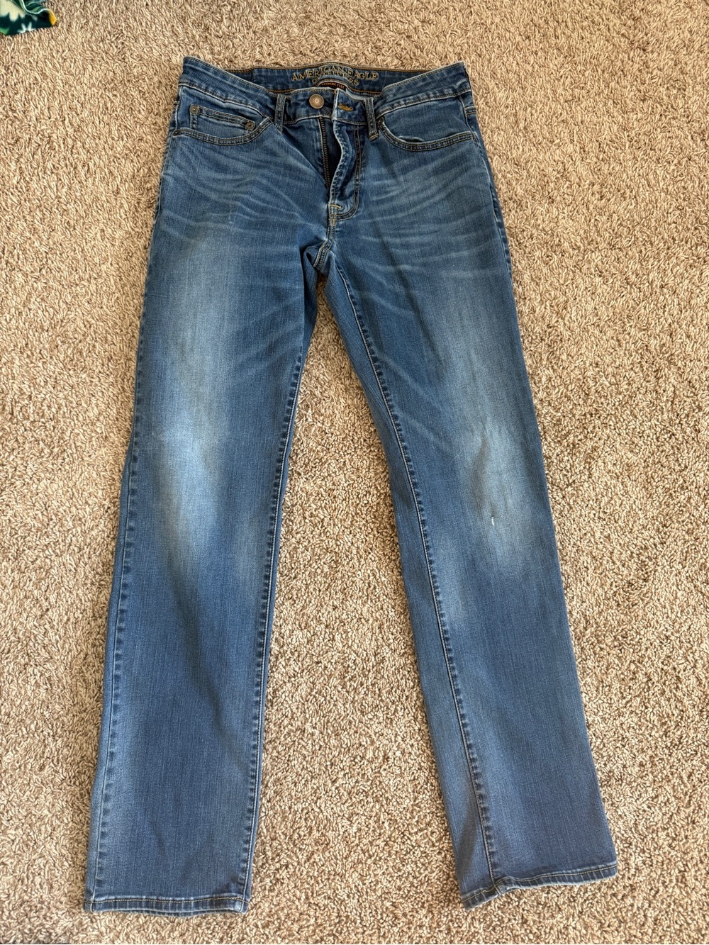 American Eagle Outfitters Men's Original Straight Blue Jeans